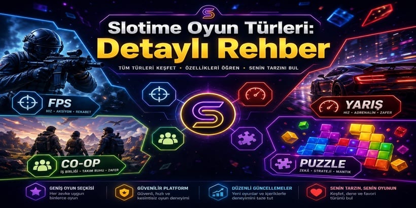 Slotime oyun türleri detaylı rehber kapak görseli