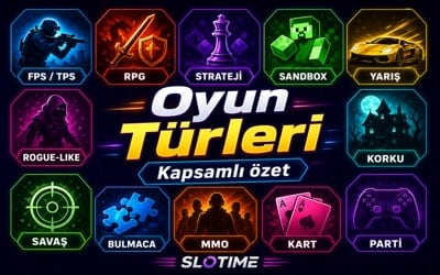 Slotime oyun türleri detaylı rehber blog kapak görseli
